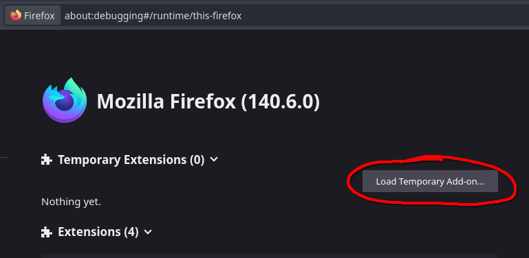 Temporary Addon
